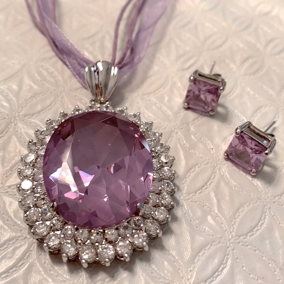 🌹Princess purple jewellery set - Picture 5 of 10